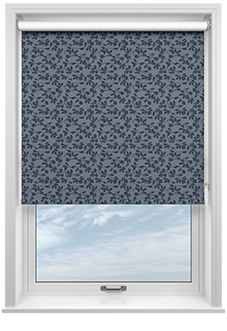 Oak Leaves, Midnight - Twist&Fit Roller Blind
